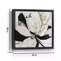 Best Kirklands Home Black Bloom II Framed Canvas Art Print