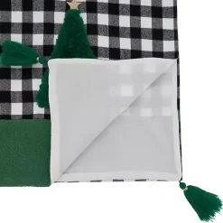 Online Kirklands Home Black Buffalo Check Christmas Tree Table Runner