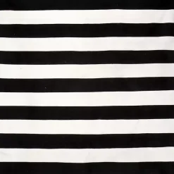 Hot Kirklands Home Black Cabana Stripe Indoor/Outdoor Area Rug, 8x8