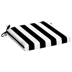 Sale Kirklands Home Cabana Stripe Outdoor Seat Cushion Black