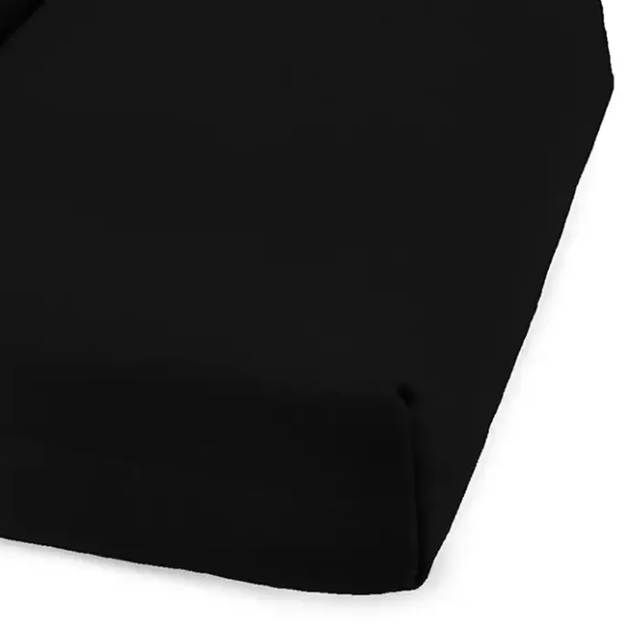 Best Kirklands Home Canvas French Edge Outdoor Chaise Cushion Black