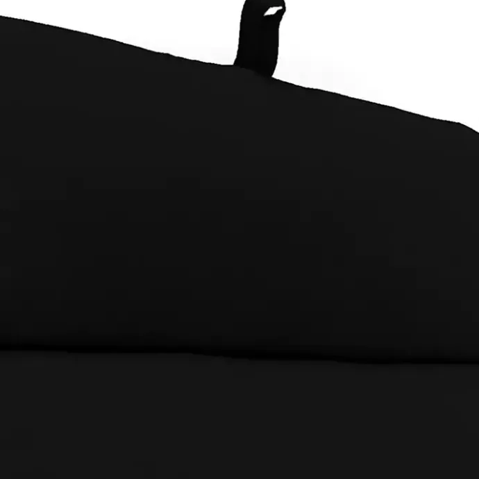 Best Kirklands Home Canvas French Edge Outdoor Chaise Cushion Black