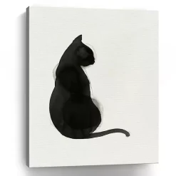 Outlet Kirklands Home Black Cat Canvas Art Print