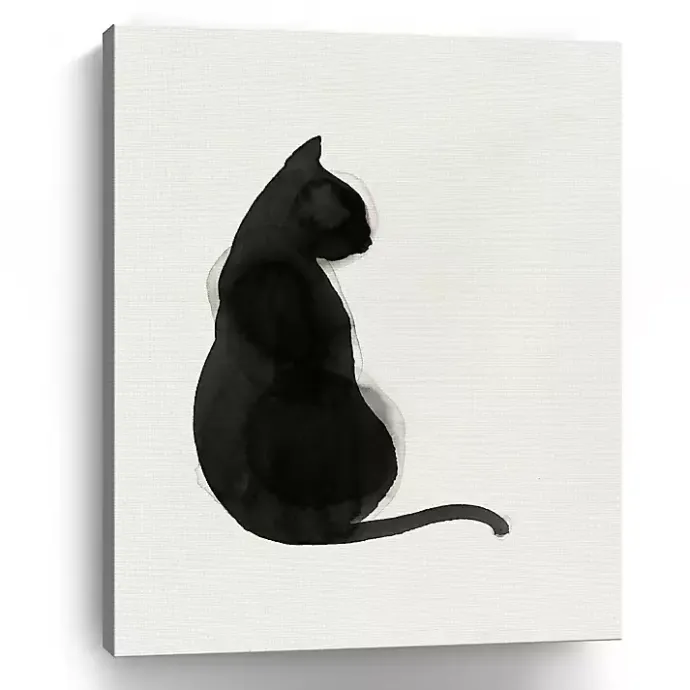 Outlet Kirklands Home Black Cat Canvas Art Print