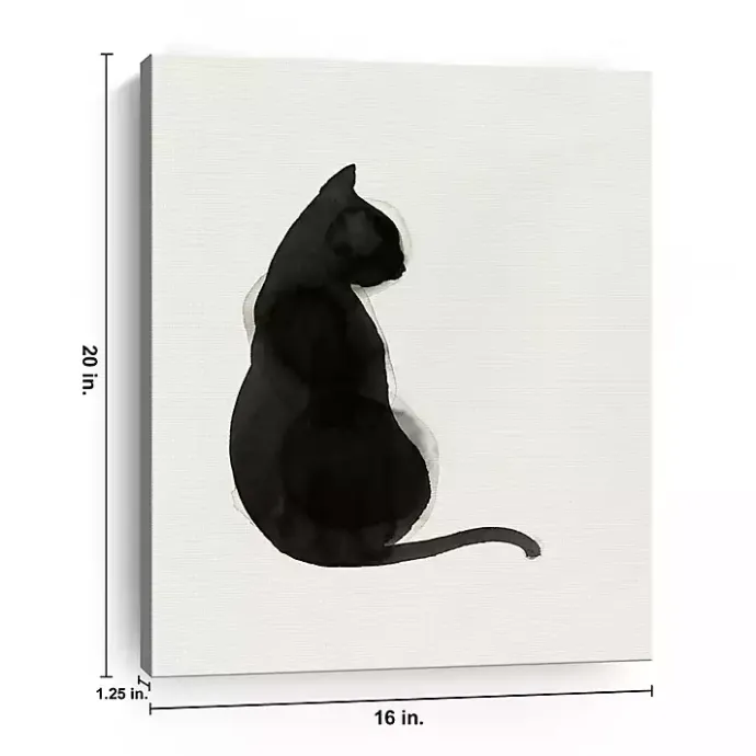 Outlet Kirklands Home Black Cat Canvas Art Print