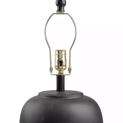 Sale Kirklands Home Black Ceramic Round Table Lamp White