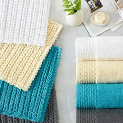 New Kirklands Home Chenille Chain Stitched Bath Mat, 40 in. Black