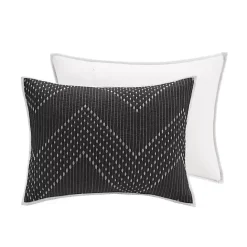 Discount Kirklands Home Chevron Full/Queen 3-pc. Coverlet Set Black