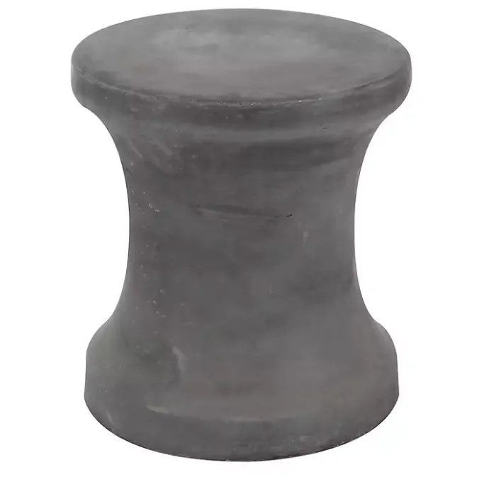 Discount Kirklands Home Clay Hourglass Accent Table Black
