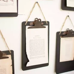 Clearance Kirklands Home Black Clip Board Notes Wall Hangings, Set of 6