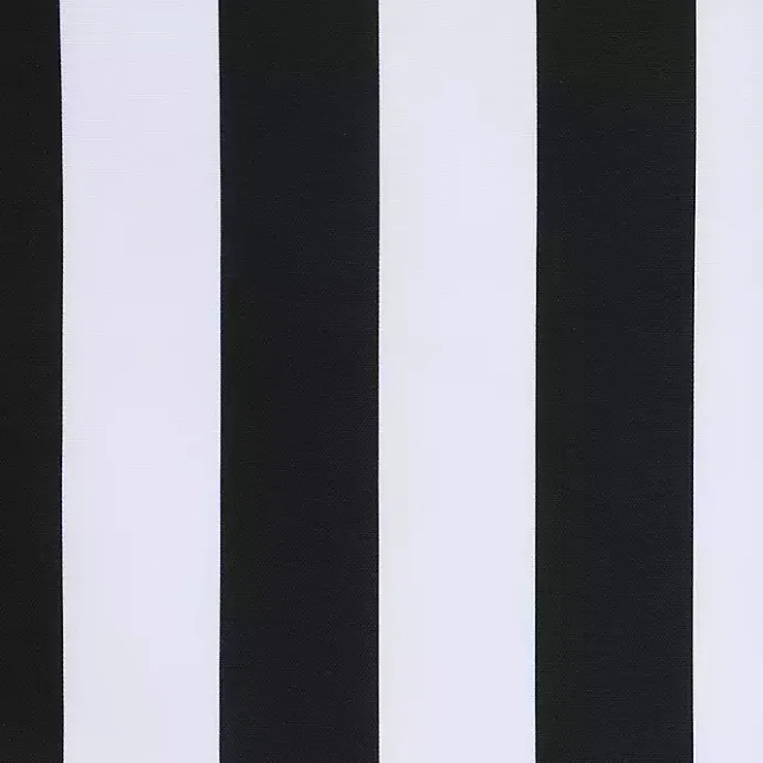 Clearance Kirklands Home Black Coastal Stripe Outdoor Curtain Panel, 96 in.