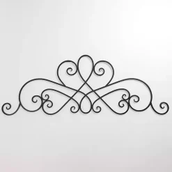 Clearance Kirklands Home Curved Scroll Wall Plaque Black