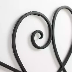 Clearance Kirklands Home Curved Scroll Wall Plaque Black