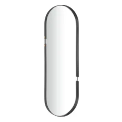 Clearance Kirklands Home Black Cut Metal Gold Accents Oblong Wall Mirror