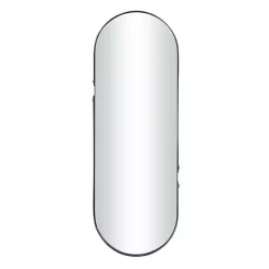 Clearance Kirklands Home Black Cut Metal Gold Accents Oblong Wall Mirror