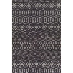 Clearance Kirklands Home Diamond Jute Area Rug, 5x7 Black