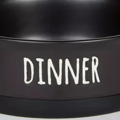 Outlet Kirklands Home Dinner & Drinks 2-pc. Pet Bowl Set, 4 in. Black