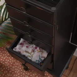 Best Kirklands Home 5-Drawer Ollie Petite Jewelry Armoire Black