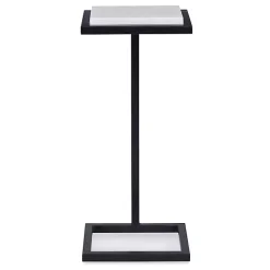 Sale Kirklands Home Elevated Marble Accent Table Black