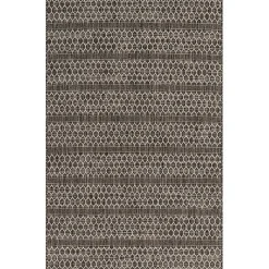 Sale Kirklands Home Black Eyelet Pattern Outdoor Area Rug, 5x7