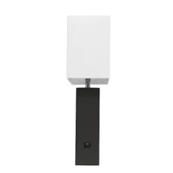 Sale Kirklands Home Faux Leather Charging Table Lamp Black