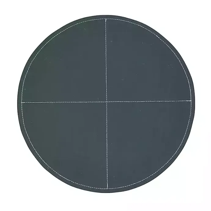 Sale Kirklands Home Faux Leather Placemats, Set of 4 Black
