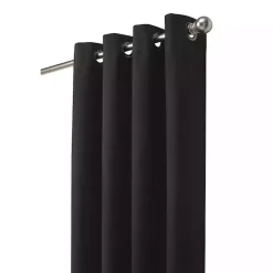 Outlet Kirklands Home Faux Suede out Curtain Panel, 95 in. Black