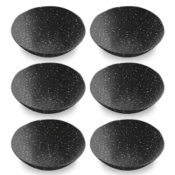 Outlet Kirklands Home Faye Melamine Cereal Bowls, Set of 6 Black