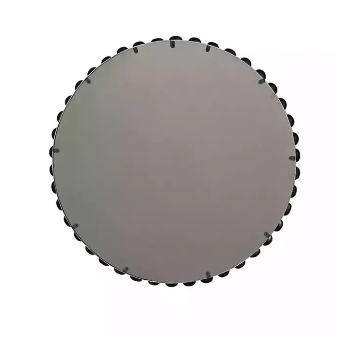 Best Kirklands Home Black Foiled Beaded Wall Mirror, 36 in.
