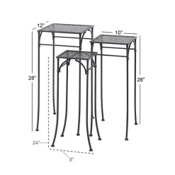 Clearance Kirklands Home Garden 3-pc. Plant Stand Set Black