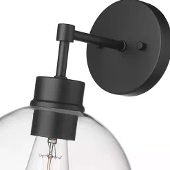 Discount Kirklands Home Glass Orb Outdoor Sconce Light Black