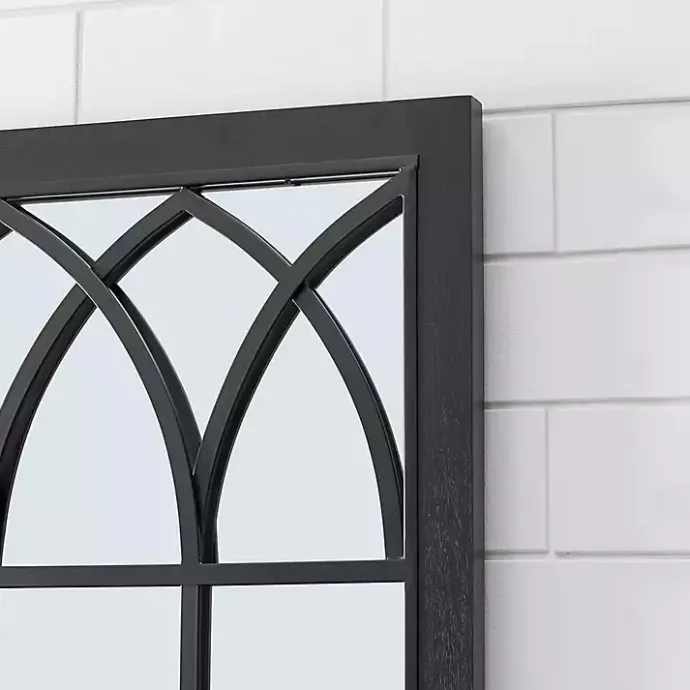 Online Kirklands Home Grandview Arched Frame Mirror Black