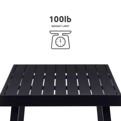 Hot Kirklands Home Holland Outdoor Coffee Table Black