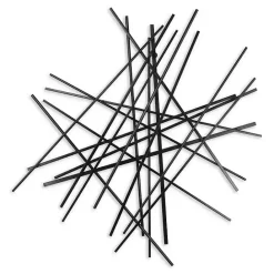 Sale Kirklands Home Icilio Abstract Linear Wall Plaque Black