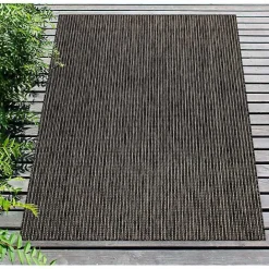 Clearance Kirklands Home Intertwined Santal Outdoor Area Rug, 6x9 Black