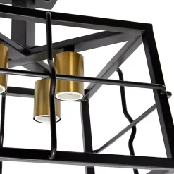 Discount Kirklands Home Ironhouse Flush Mount Light Black