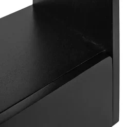 Outlet Kirklands Home Kato Single Drawer Wall Shelf Black
