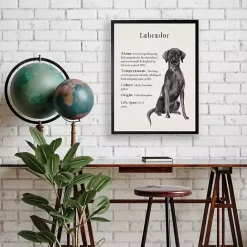 Online Kirklands Home Black Lab Facts Framed Wall Plaque