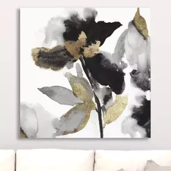 Best Kirklands Home Black Leaves II Giclee Canvas Art Print, 30x30 in.