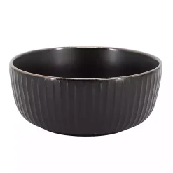 Outlet Kirklands Home Leo Stoneware 16-pc. Dinnerware Set Black