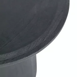 Hot Kirklands Home Mango Wood Round Pedestal Accent Table Black