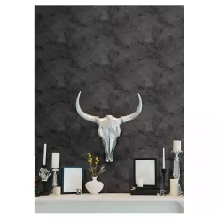 Kirklands Home Marble Peel & Stick Wallpaper Black