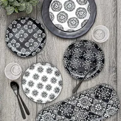 Online Kirklands Home Black Melamine Bree Serving Tray
