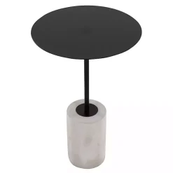 New Kirklands Home Metal & Concrete Janis Cocktail Table Black