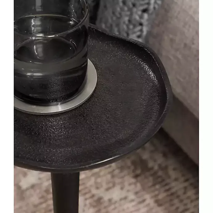 Sale Kirklands Home Metal Alicia Accent Table Black