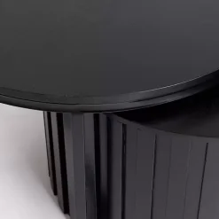 Online Kirklands Home Metal and Wood 2-pc. Storage Nesting Tables Black