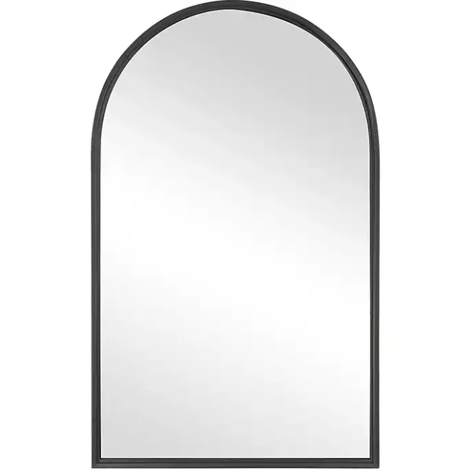 New Kirklands Home Black Metal Arch Frame Wall Mirror
