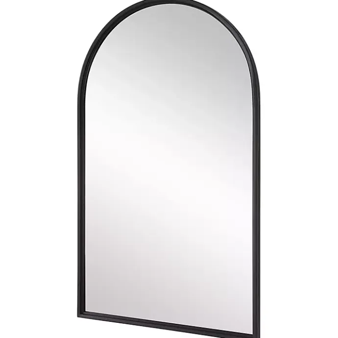 New Kirklands Home Black Metal Arch Frame Wall Mirror