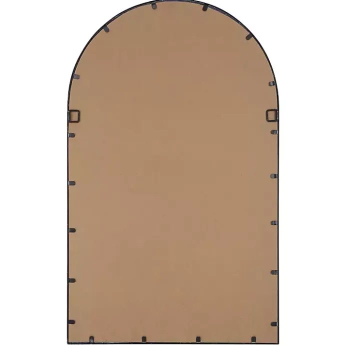 New Kirklands Home Black Metal Arch Frame Wall Mirror
