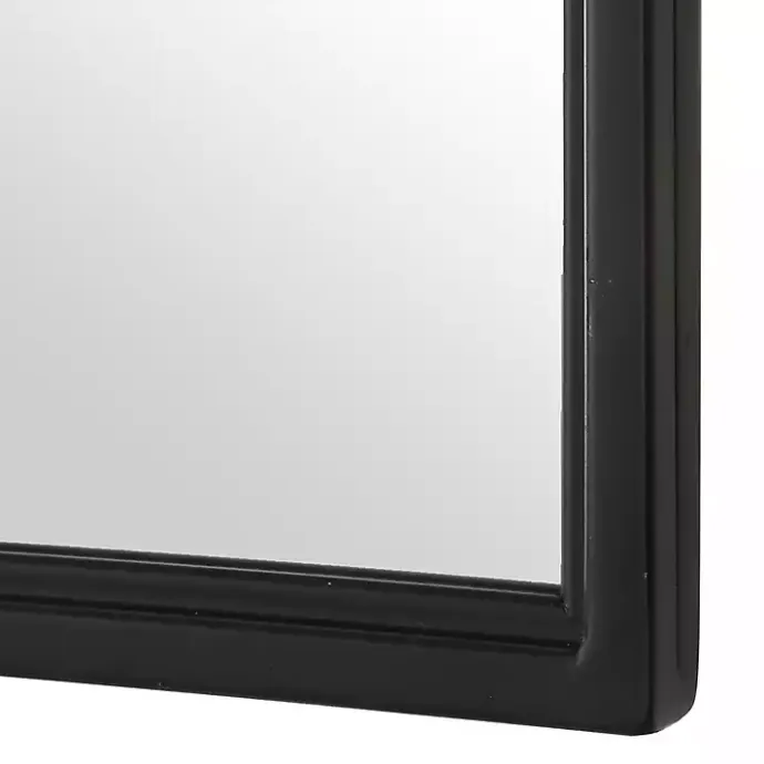 New Kirklands Home Black Metal Arch Frame Wall Mirror